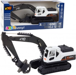 Pásový Bagr s Otočným Drápem a 360° Rotací