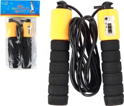 Skákací Lano Černo-Oranžové S Počítadlem Fitness