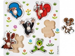 Dřevěné vkládací puzzle KRTEČEK – malé