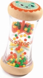 Dřevěné korálkové chrastítko s vrtulkami DJECO