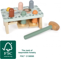 Zatloukačka safari ze dřeva small foot