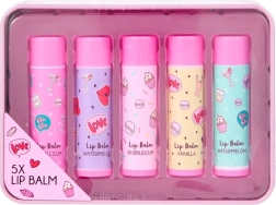 Sada balzámů na rty v plechové dóze