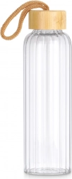 Skleněná láhev na vodu 500 ml s bambusovým víčkem Vilde