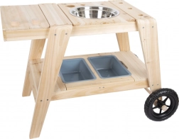 Dřevěná venkovní kuchyňka pro děti small foot – kompaktní mobilní mud kitchen