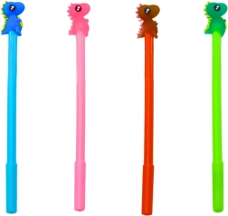 Kuličkové pero s dinosaurem, černý inkoust, 0,5 mm