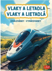 Omalovánky vlaky a letadla 20 × 27,5 cm