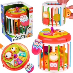 woopie interaktivní senzorická kostka a válec s hudebním panelem