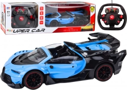 Rc sportovní auto 1:12 s otevíracími dveřmi – modré