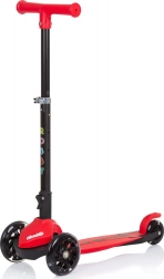 Koloběžka Robby s LED světly Červená