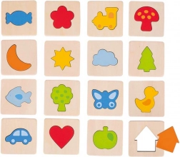 Hmatová hra Poznej tvary v rámečku