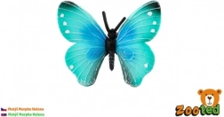 plastový dekorativní motýl morpho helena 7 cm