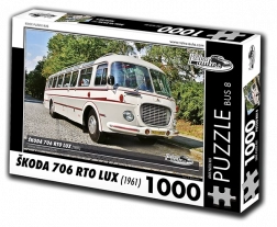 Puzzle Retro-auta Škoda 706 RTO LUX – autobus 1961, 1000 dílků