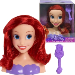 Hlava na česání DISNEY Princezna Ariel – Malá mořská víla se štětkou