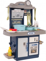 Dětská interaktivní kuchyňka se zvuky a světly, 28 dílů – Modrá