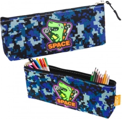 Psací pouzdro Space Dino modré 20x8 cm