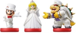 amiibo figurky Super Mario – svatební set Mario, Peach a Bowser (3 ks)