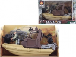 Válečná loď s vojákem a doplňky