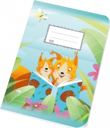 Školní sešit A5 linkovaný 10 listů Veverky 12 mm