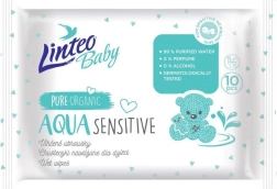 Dětské vlhčené ubrousky Linteo Baby Aqua Sensitive 10 ks