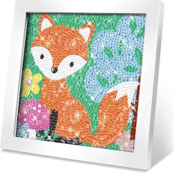 kreativní set obraz s kamínky liška 17 cm