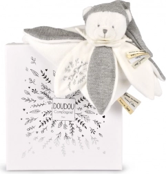 Dárková sada Plyšový muchláček Medvídek s čepičkou šedý