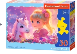 Puzzle Princezna s jednorožcem 30 dílků CASTORLAND