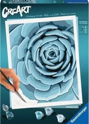 RAVENSBURGER CreArt Botanical Blue – malování podle čísel 24 × 30 cm