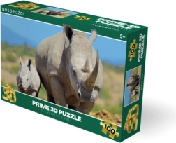 3D puzzle nosorožci 100 dílků