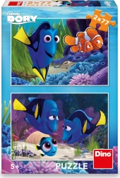 Puzzle Dino Hledá se Dory 2×77 dílků