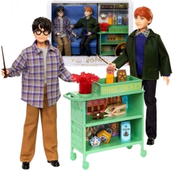 Harry Potter a Ron Weasley v Bradavickém vlaku - set panenek