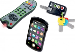 Trio set Tech Too – klíče, TV ovladač a dětský smartphone