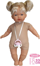 Panenka Aitana realistická s měkkým tělem a zvuky 33 cm