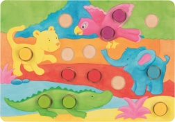 Vkládací hra s kostkou Barvy GOKI