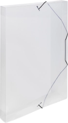 Archivační box A4 s gumou čirý