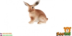 Figurka zajíčka – realistické mládě, 6 cm