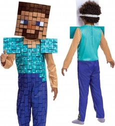 Dětský kostým STEVE z Minecraftu 109–126 cm (4–6 let)