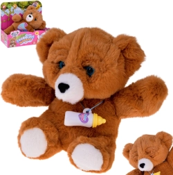 Interaktivní plyšový medvídek s lahvičkou – směje se, pláče a zavírá oči