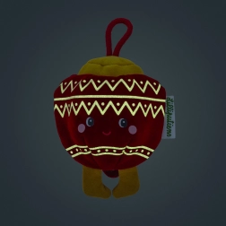 Vánoční plyšová dekorace – růžová elfka Bibbi