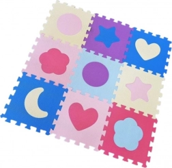 Pěnové puzzle Tvary pastelové