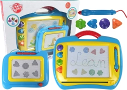 Magnetická kreslicí tabule – sada 2 kusů, modro‑žlutá