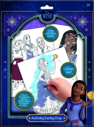 Omalovánky se samolepkami Disney Wish