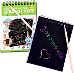 Tęczowa zdrapywanka s rýsovací tyčinkou – Notes