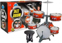 Dětská bicí souprava s 5 bicími a činelem