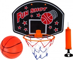 Skládací mini basketbalový set s deskou, míčem a pumpičkou