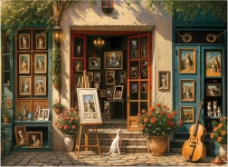 Puzzle Kočičí galerie 1000 dílků ANATOLIAN