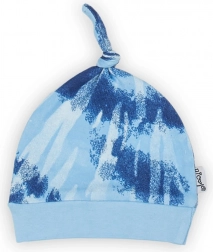 Kojenecká bavlněná čepička modrá Nicol Tomi