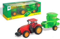 Traktor s vlečkou na setrvačník