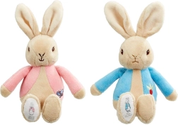 Rainbow Plyšové chrastítko králíček Petr & Flopsy 1 ks růžové