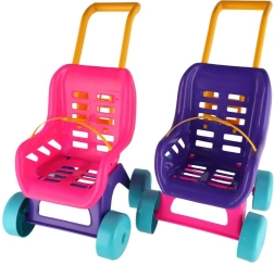 Teddies kočárek pro panenky Buggy Sport růžovo‑fialový