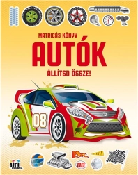 samolepková knížka poskládej si auta – maďarská verze
